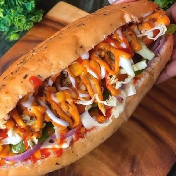 Veg hot dog subway