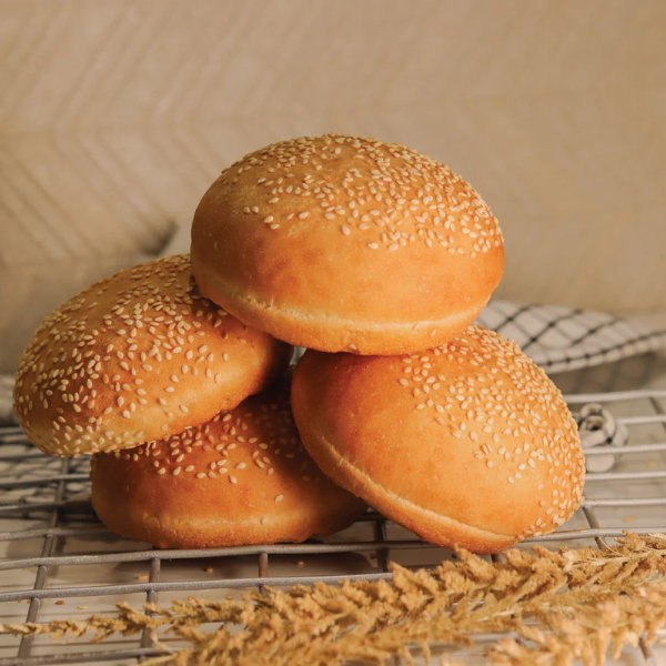 W.wheat burger bun 4pc